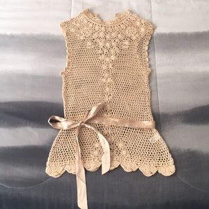 NWOT Banana Republic Crochet Sleeveless Top